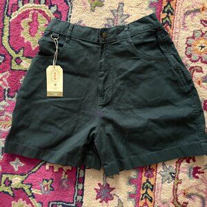 NWT Suk Workwear Utility Shorts Size 12 Green